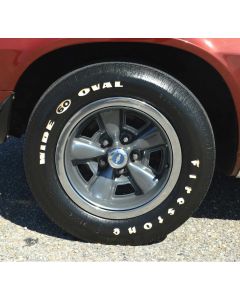 Camaro Tire, F60 x 15, Firestone Wide Oval, With Raised White Letters, 1970-1974