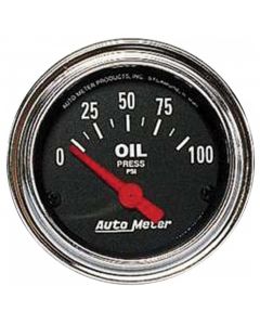  Oil Pressure Gauge, Chrome, AutoMeter
