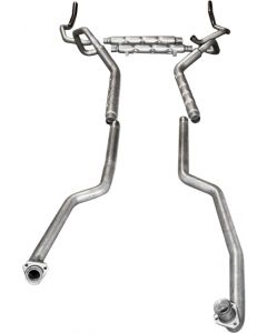 Camaro Chambered Exhaust System, Small Block, Stainless Steel, 1969