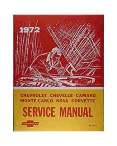 Camaro Service Shop Manual, 1972