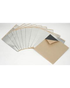 Univeresal Door Kit - Silver Foil with Self-Adhesive Butyl-10 Sheets 12"x12" ea 10 sq ft
