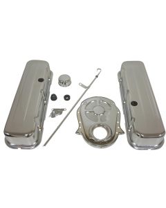 Camaro Big Block Chrome Engine Dress Up Kit With Tall Smooth Style Valve Covers, 1967-1995