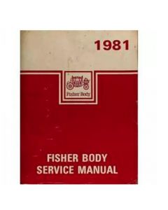 Camaro Fisher Body Service Manual, 1981