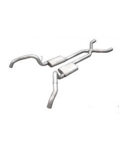 Pypes Street Pro Exhaust With X Pipe, 3", 1967-1969