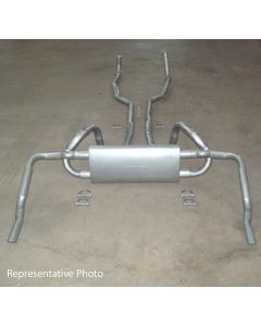 Rick's Camaro - Exhaust System, Small Block Except Z28, Original Style, With Polished Tips, 1970-1973