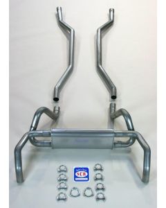 Camaro Original Style Exhaust System, For Small Block With Headers, 2-1/2", 1967-1969