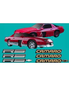 1988-1990 Camaro Base, Sport Coupe & RS Stripe & Emblem Kit 