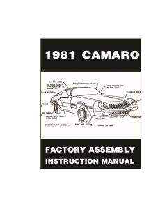 1981 Camaro Factory  Assembly Instruction Manual