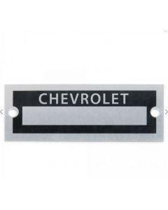 Chevrolet Blank Data VIn Plate