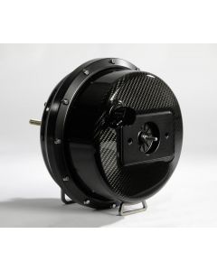 Camaro Carbon Fiber Brake Booster 9 Inch With Black Anodized Outer Rings And Exposed Hardware