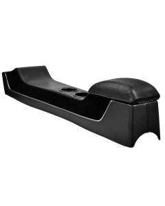  1973-1981 Camaro Sport R Full Length Console Madrid Black & Suede with Black Stitching 
