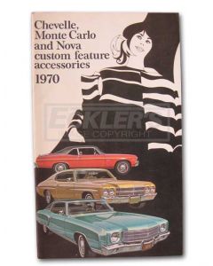 Camaro Custom Features Accessory Brochure, 1970