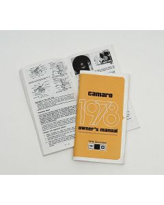 Camaro Owner's Manual, 1978