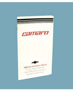 Camaro Owner's Manual, 1980