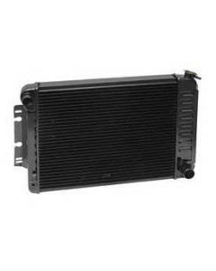 Camaro Radiator, Small Block, Copper 3 Core, For Cars With Manual Transmission & Air Conditioning, U.S. Radiator, 1970-1971