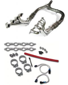 Camaro Header Kit, LS1, Long Tube, Ceramic Coated, SLP, 2000
