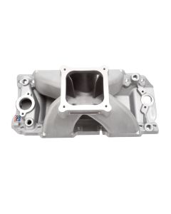 Edelbrock 2895 Manifold; Chevy Bb; 9.8 Deck (Short); Super Victor 565; Thick Flange; Rect. Port