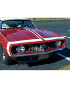 Camaro Bumble Bee Vinyl Stripe Set, Super Sport (SS), Red, 1969