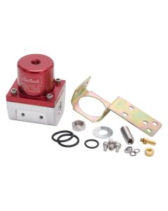 Edelbrock 174041 Fuel Pressure Regulator; Efi; 180 Gph; 35-90 Psi;-6 In/Out;-6 Return; Red/Clear
