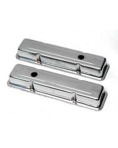 1967-1986 Short Small Block Chrome  Valve Covers with Baffles