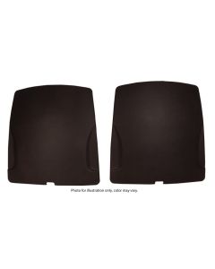 1978 Corvette Seat Back Panels With Brackets, Covered ABS- Mahogany