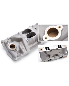 Edelbrock 2561 Manifold; Marine Rpm; Chevy Big Block; Oval Port; With Brass