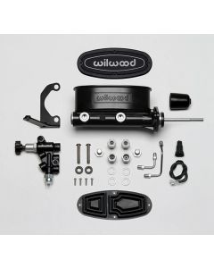  Aluminum  Master  Cylinder Tandem  Kit with Bracket and Valve
