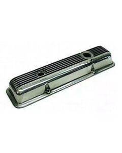 1969-1974 Camaro Valve Cover Stock Aluminum, Z28, Left, Finned Aluminum