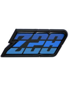 Camaro Gas Door Emblem, Blue, Z28, 1980-1981