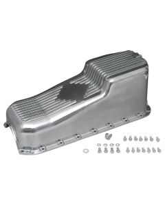 1970-1979 Camaro Engine Oil Pan, Small Block, Polished Cast Aluminum
