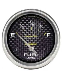  Fuel Lever Gauge, Carbon Fiber, AutoMeter