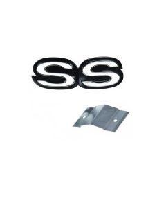 Camaro Grille Emblem, SS, For Cars With Rally Sport (RS) Grille, 1969