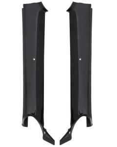 Camaro Pillar Post Moldings, Inner, Black, Convertible, 1967