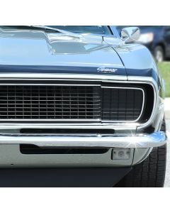 Headlight Door Cover,Left,Black,Rally Sport (RS),67-68