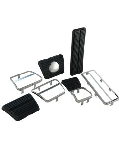 Camaro Pedal Pad Kit, For Cars With Disc Brakes & Manual Transmission, With 3" Clutch Pedal 1969-1972