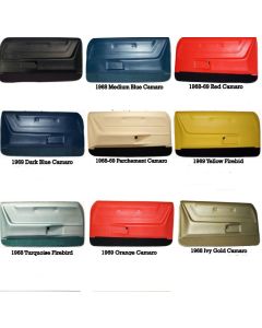 Camaro Front Door Panels, Deluxe Interior, 1969