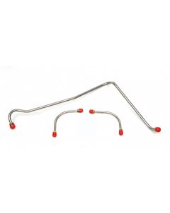 Camaro Fuel Line Set, Fuel Pump To Holley Carburetor, Steel, 396/375hp, 3/8", 1967-1968