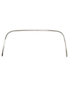 Firebird Pinchweld Moldings, Rear, Convertible Top, 1967-1969