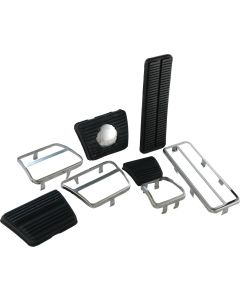 Camaro Pedal Pad & Trim Kit, For Cars With Front Disc Brakes & Manual Transmission, 1967-1968