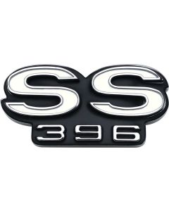 Camaro Grille Emblem, SS396, For Cars With Standard (Non-Rally Sport) Grille, 1968