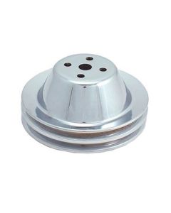   Water Pump Pulley, Small Block, Double Groove, Chrome, 1967-68