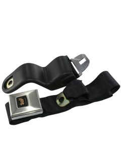 Camaro Seat Belt Set, Deluxe, Front, Black, 1967