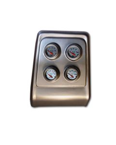1967-1968 Camaro Instrument Cluster Panel, Brushed Aluminum Finish, With Ultra-Lite Series AutoMeter Gauges