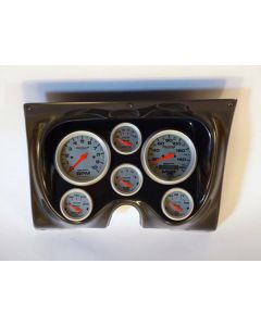 Camaro Instrument Cluster Panel, Carbon Fiber Finish, With Ultra-Lite Series AutoMeter Gauges, 1967-1968