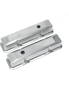 1967-1986 Camaro Polished  Aluminum Valve Covers, Tall, Small Block