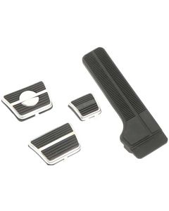 Camaro Pedal Pad Kit, For Cars With Disc Brakes & Manual Transmission, With 3" Clutch Pedal & Floor Mount Gas Pedal, 1972-1981