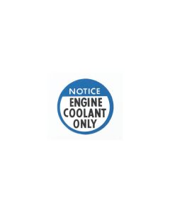 Camaro Engine Coolant Notice Decal, 1978-1982