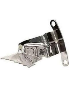 Camaro Timing Chain Cover Tab, Small Block, Chrome, With Sliding Pointer, For Cars With 7" Harmonic Balancer, 1969-1972