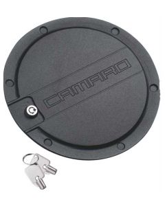 Camaro Fuel Door, Black, Camaro Logo, 2010-2014