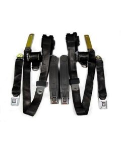 1975-1981 Camaro Seat Belt Set Black With Factory Buckles